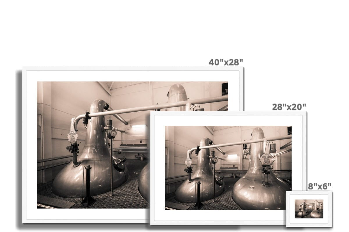 Low Wines 1 and 2 Talisker Golden Toned Framed & Mounted Print by Wandering Spirits Global