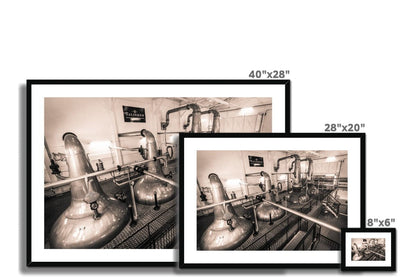 Low Wines and Wash Stills Talisker Golden Toned Framed & Mounted Print by Wandering Spirits Global