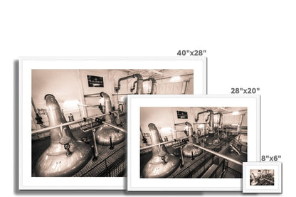 Low Wines and Wash Stills Talisker Golden Toned Framed & Mounted Print by Wandering Spirits Global
