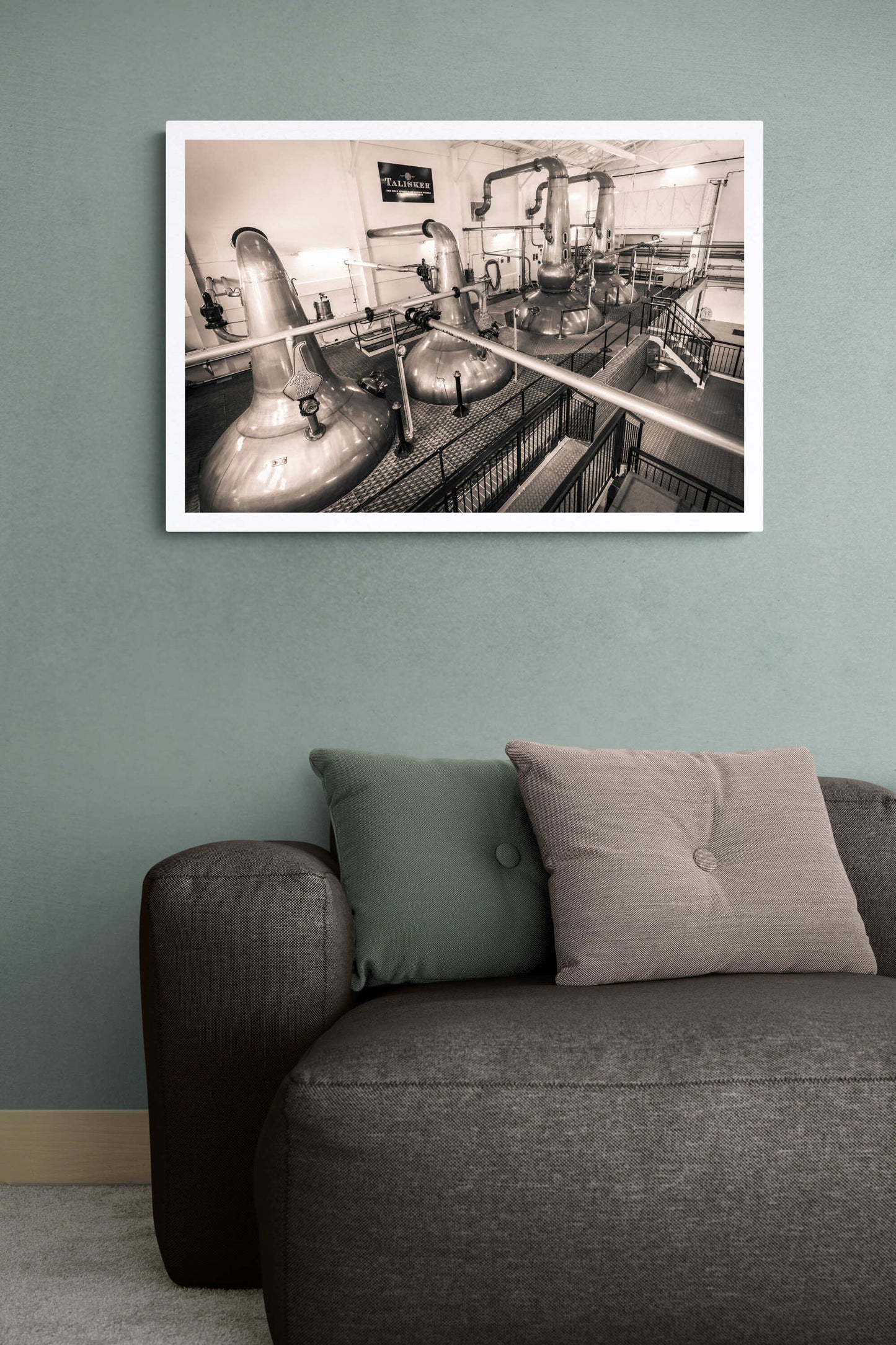 Low Wines and Wash Stills Talisker Golden Toned Hahnemühle Photo Rag Print 30"x20" by Wandering Spirits Global