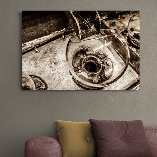 Low Wines from Wash Still No. 2 Laphroaig Sepia Premium Canvas 36"x24" / White Wrap