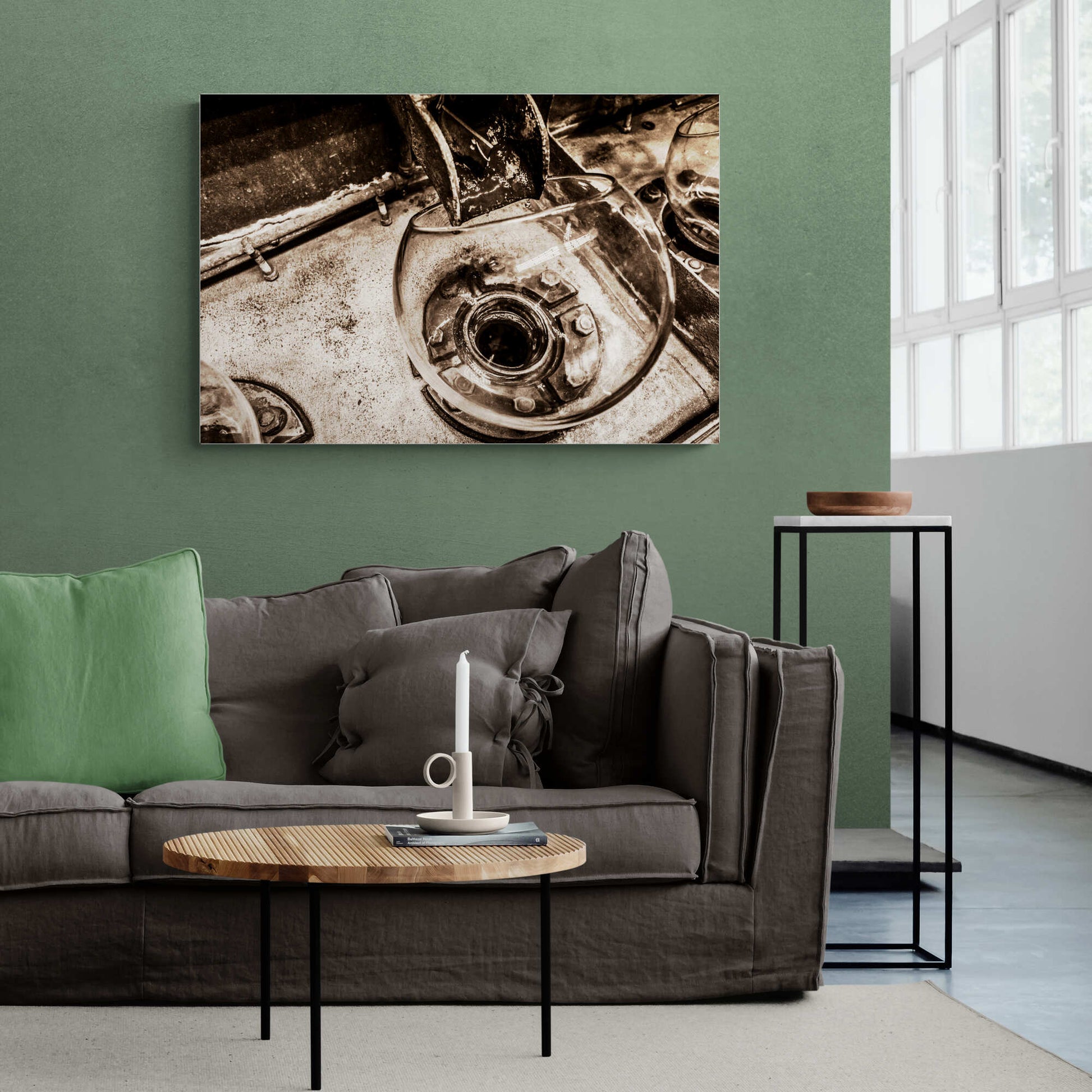 Low Wines from Wash Still No. 2 Laphroaig Sepia Toned C-Type Print 36"x24" by Wandering Spirits Global