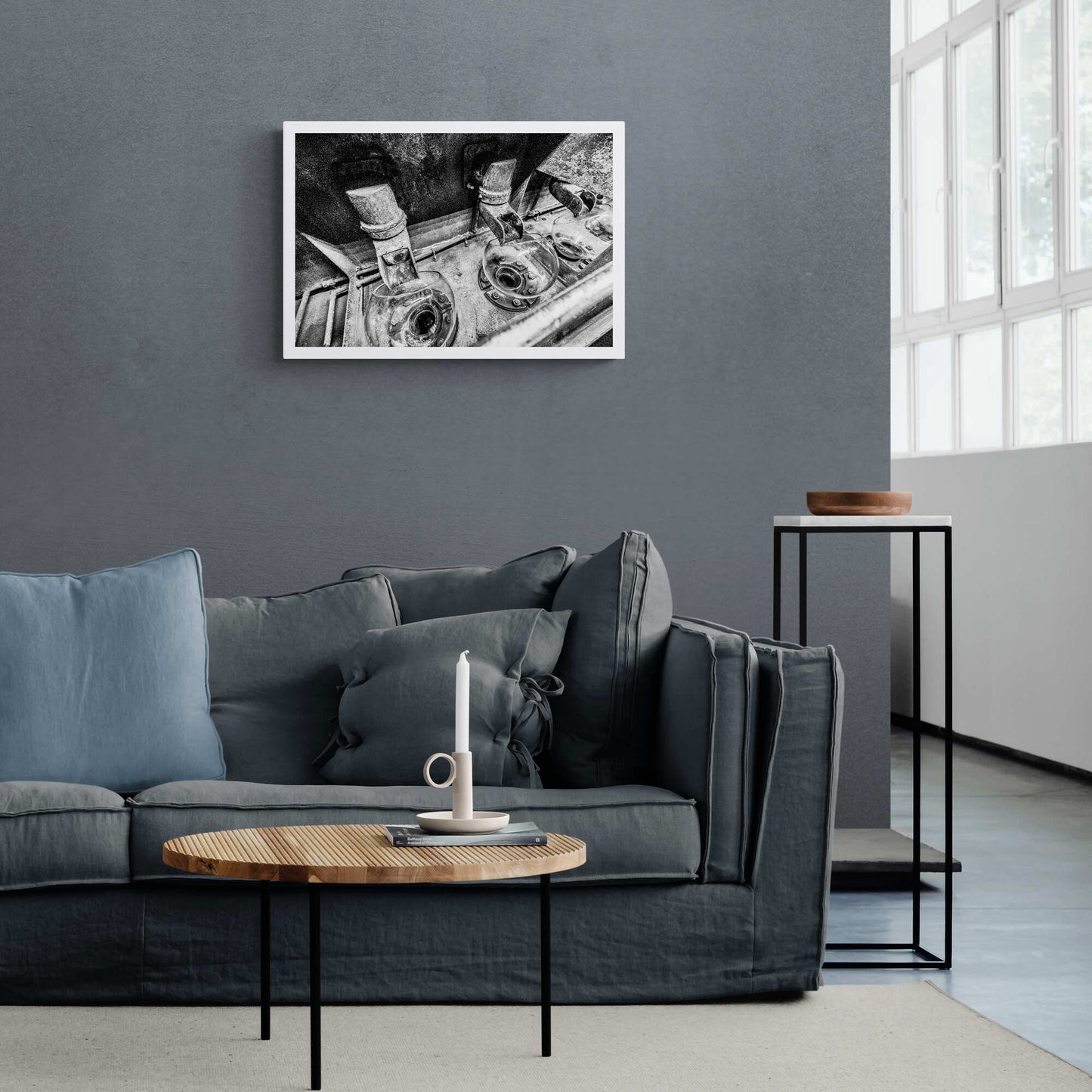 Low Wines Receiver Bowls Black and White Hahnemühle Photo Rag Print A2 Landscape by Wandering Spirits Global