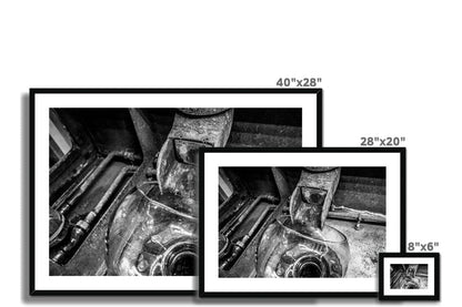 Low Wines Wash Still No 1 Black and White Framed & Mounted Print by Wandering Spirits Global