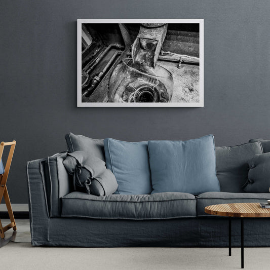 Low Wines Wash Still No 1 Black and White Hahnemühle Photo Rag Print A1 Landscape by Wandering Spirits Global