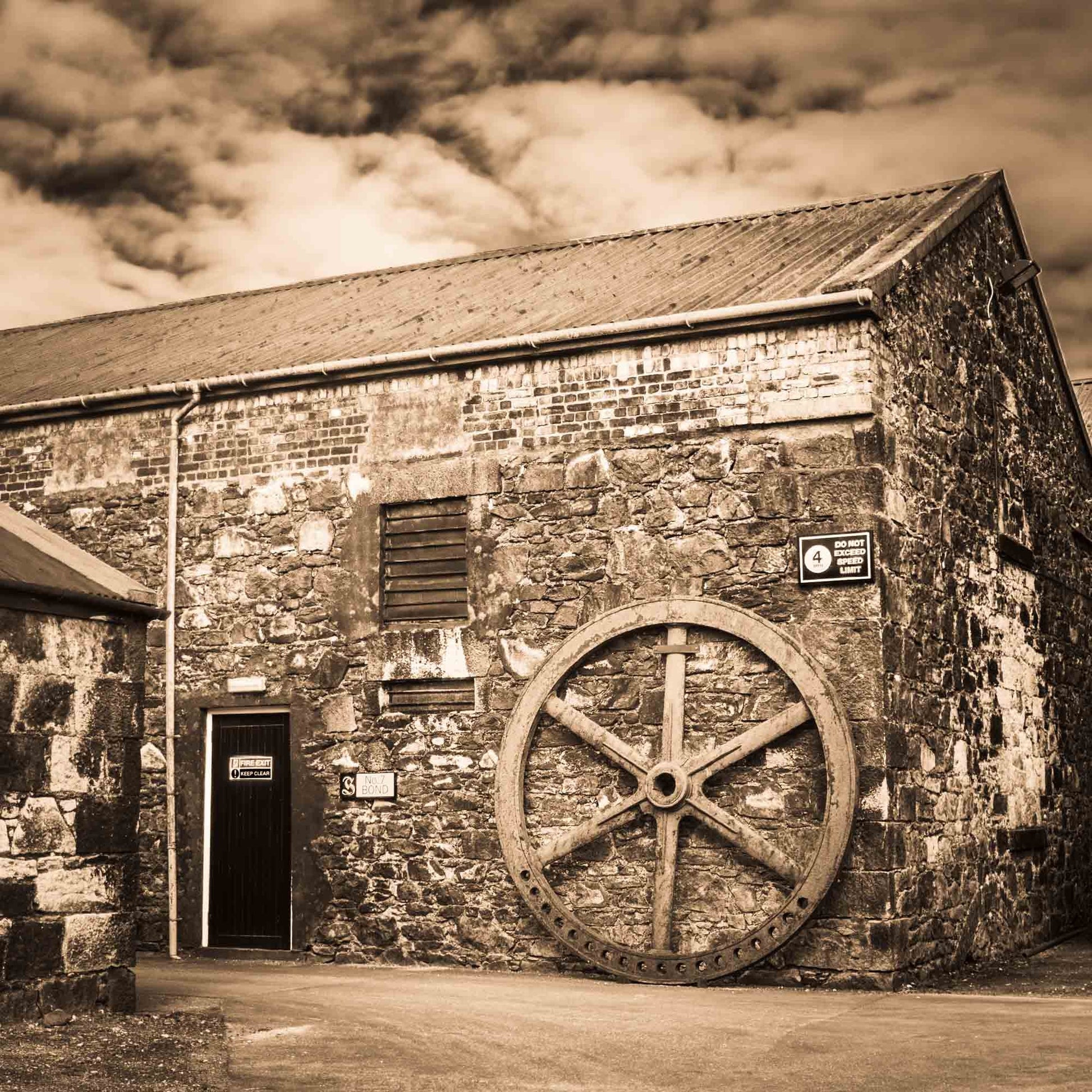 Old Water Wheel Springbank Drink Coaster