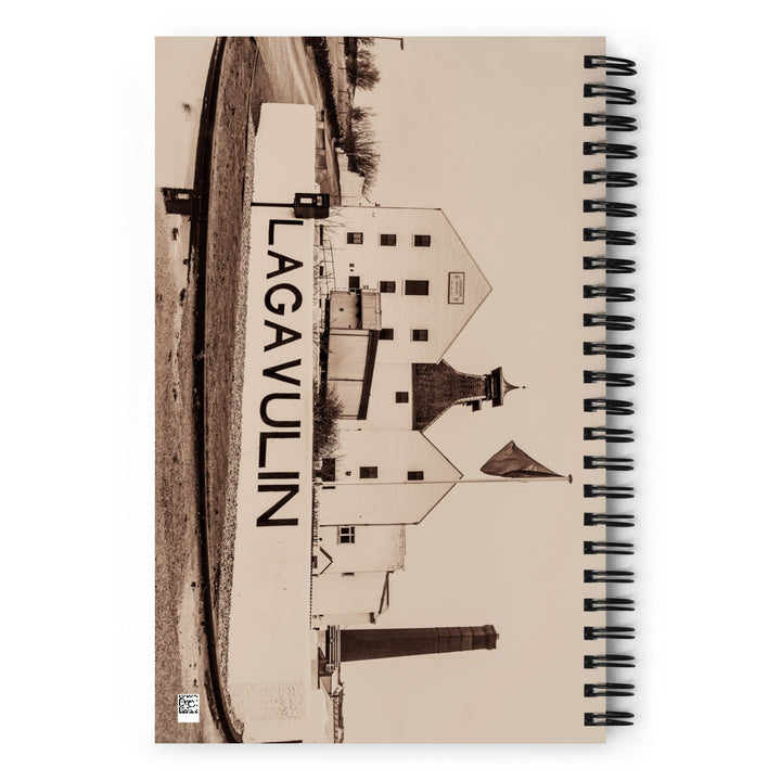 Lagavulin Distillery Sepia Spiral Notebook by Wandering Spirits Global