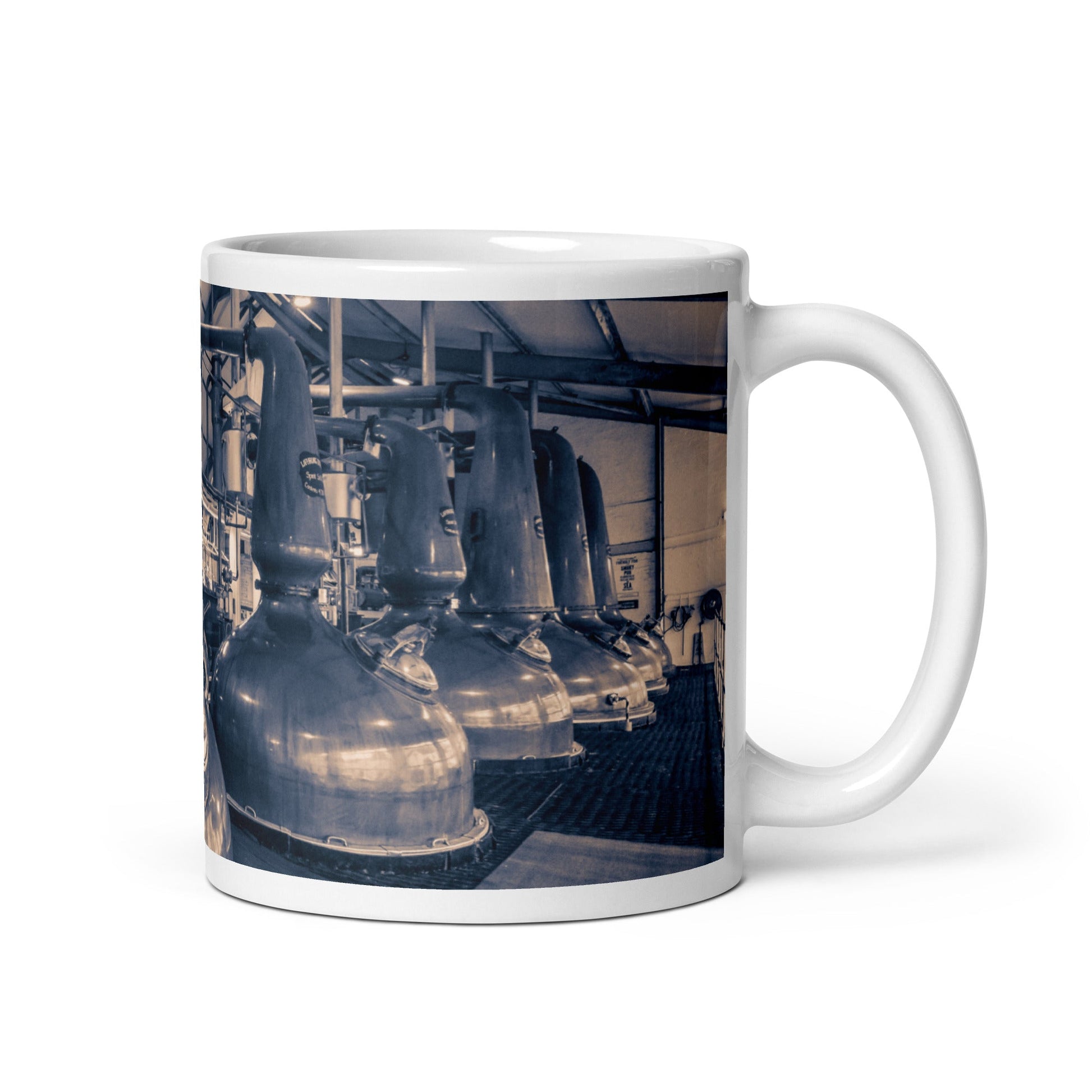 Spirit and Wash Stills Laphroaig Distillery Purple Toned Mugs 11 oz by Wandering Spirits Global