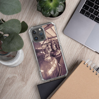 Spirit and Wash Stills Laphroaig Distillery Sepia Flexi Case by Wandering Spirits Global