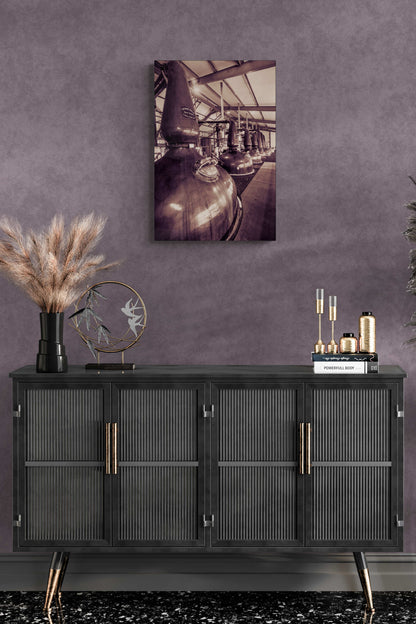 Spirit and Wash Stills Laphroaig Distillery Sepia Toned C-Type Print 20"x30" by Wandering Spirits Global