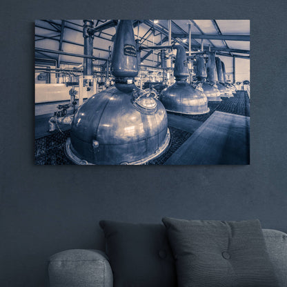 Spirit and Wash Stills Laphroaig Purple Premium Canvas 36"x24" / White Wrap