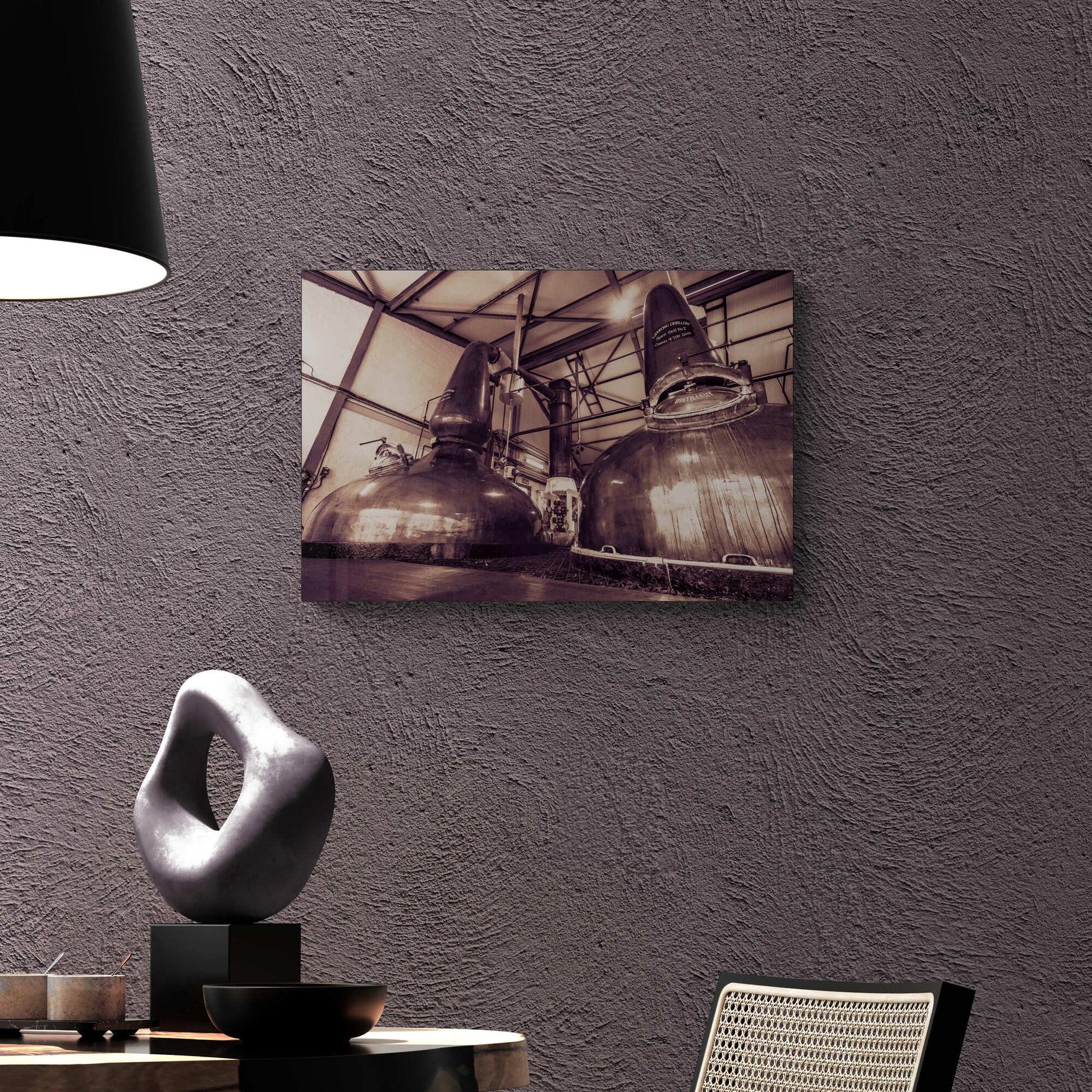 Spirit Stills No 1 and No 2 Laphroaig C-Type Print 24"x16" by Wandering Spirits Global