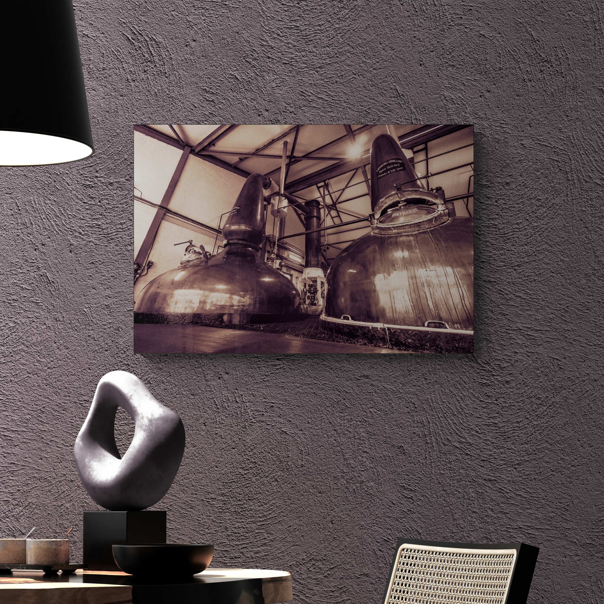 Spirit Stills No 1 and No 2 Laphroaig C-Type Print 30"x20" by Wandering Spirits Global