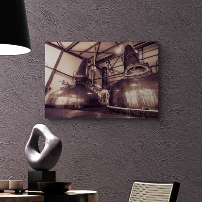 Spirit Stills No 1 and No 2 Laphroaig C-Type Print 30"x20" by Wandering Spirits Global