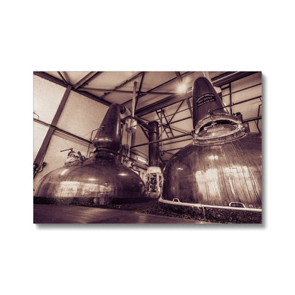 Spirit Stills No 1 and No 2 Laphroaig Canvas 24"x16" / White Wrap by Wandering Spirits Global