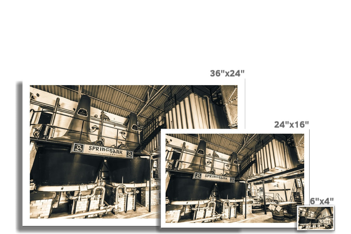 Springbank Distillery Black and White Hahnemühle Photo Rag Print