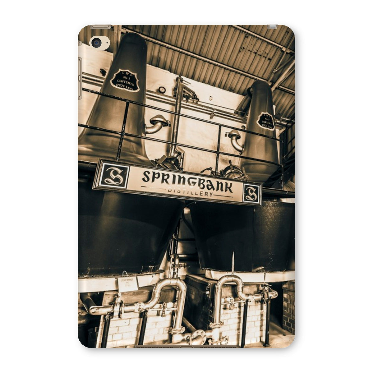 Springbank Distillery Black and White Tablet Cases iPad Mini 4 / Gloss