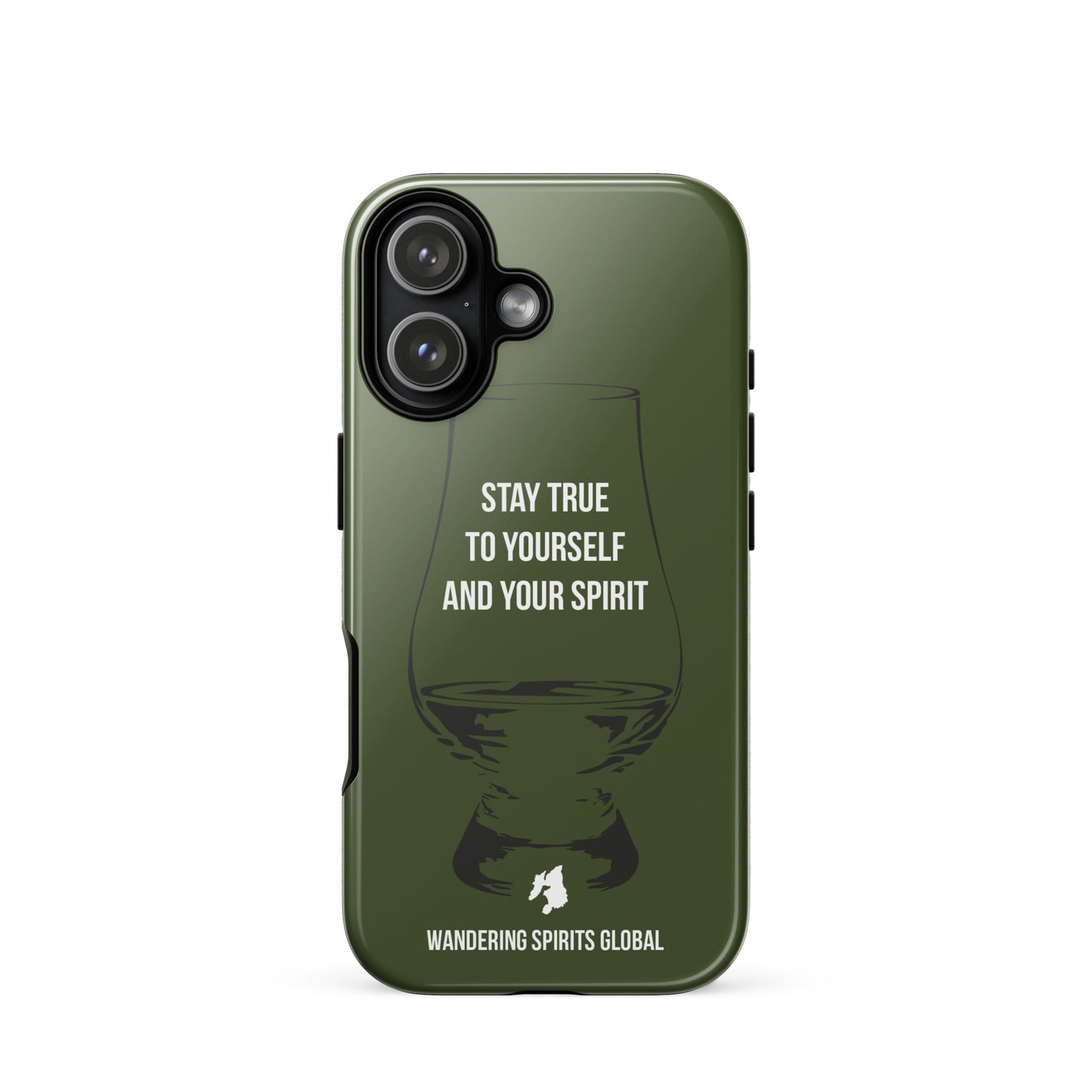 Stay True To Yourself And Your Spirit (Green) Tough Case for iPhone Glossy / iPhone 17
