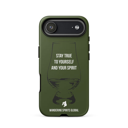 Stay True To Yourself And Your Spirit (Green) Tough Case for iPhone Matte / iPhone 17 Air