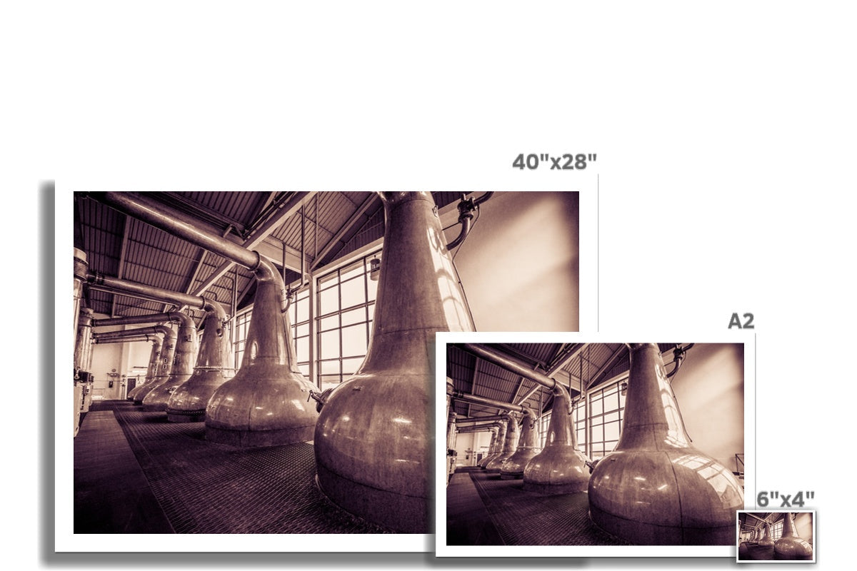 Still Squadron Caol Ila Sepia Toned Hahnemühle Photo Rag Print 6"x4" by Wandering Spirits Global