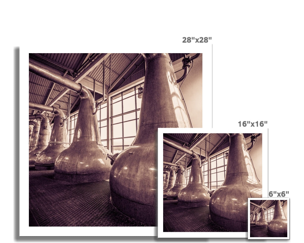 Still Squadron Caol Ila Sepia Toned Hahnemühle Photo Rag Print 6"x6" by Wandering Spirits Global