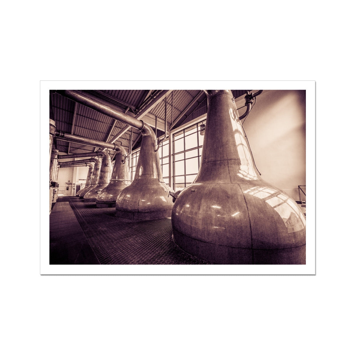 Still Squadron Caol Ila Sepia Toned Hahnemühle Photo Rag Print A5 Landscape by Wandering Spirits Global