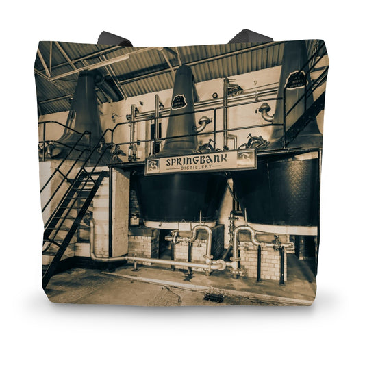 Three Stills Springbank Distillery Canvas Tote Bag 14"x18.5"