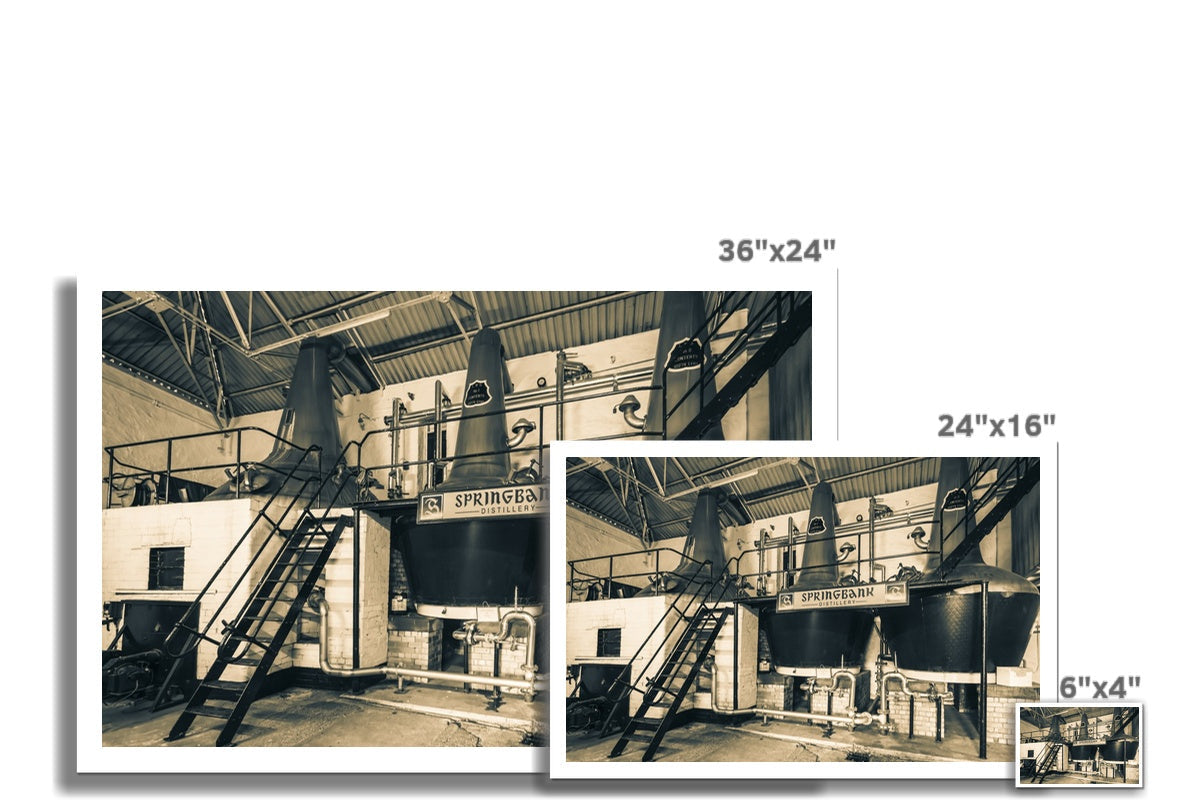 Three Stills Springbank Distillery Hahnemühle Photo Rag Print