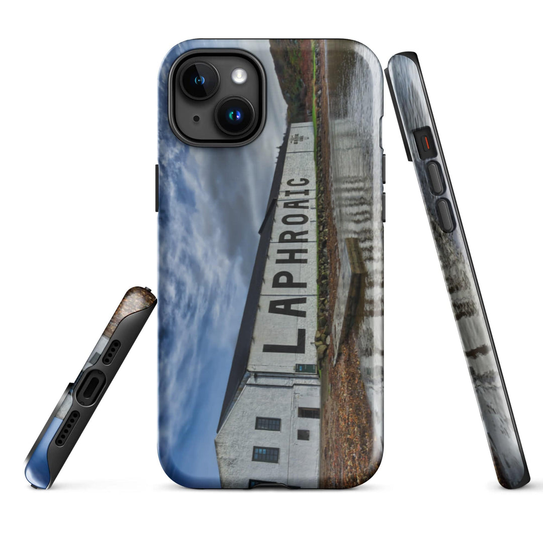 Laphroaig Distillery Full Colour Tough iPhone Case Glossy / iPhone 15 Plus by Wandering Spirits Global