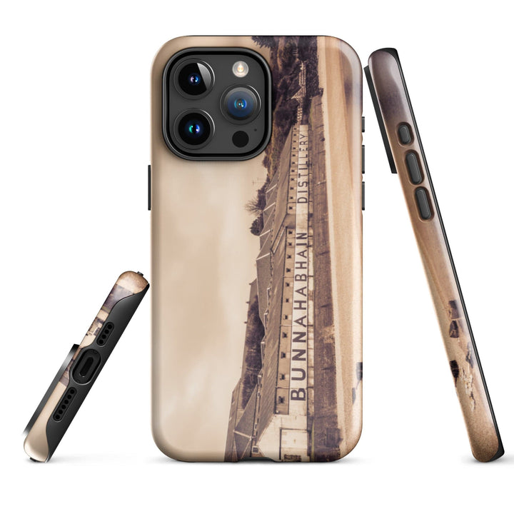 Bunnahabhain Distillery Warehouse Tough iPhone Case Glossy / iPhone 15 Pro Max by Wandering Spirits Global