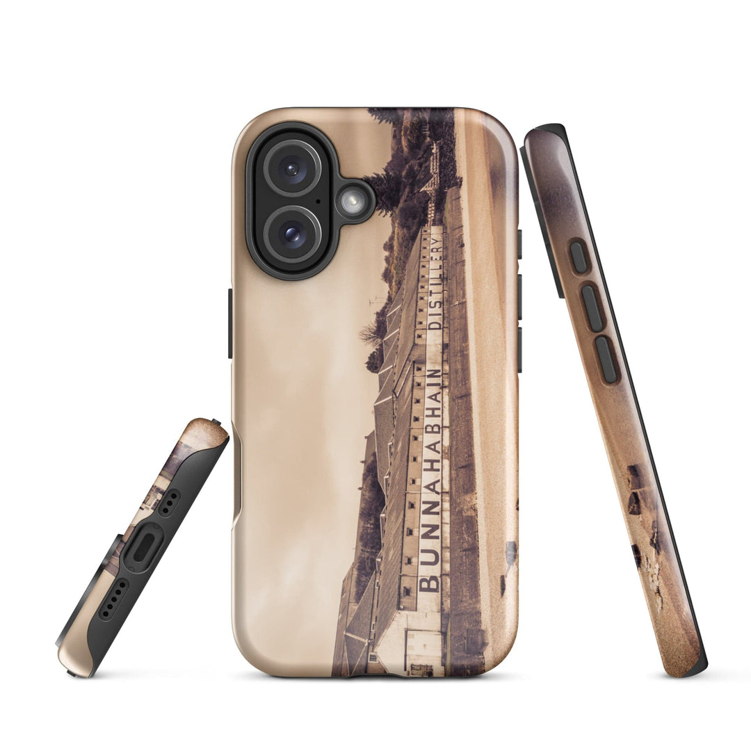 Bunnahabhain Distillery Warehouse Tough iPhone Case Glossy / iPhone 16 by Wandering Spirits Global