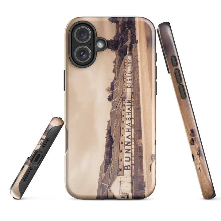 Bunnahabhain Distillery Warehouse Tough iPhone Case Glossy / iPhone 16 Plus by Wandering Spirits Global