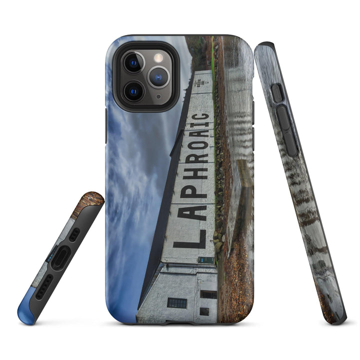 Laphroaig Distillery Warehouse Full Colour Tough iPhone Case Matte / iPhone 11 Pro by Wandering Spirits Global