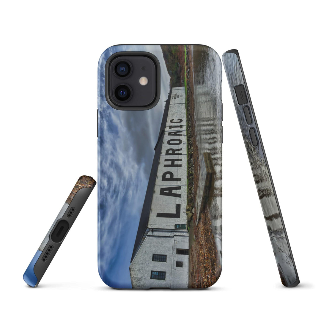 Laphroaig Distillery Warehouse Full Colour Tough iPhone Case by Wandering Spirits Global