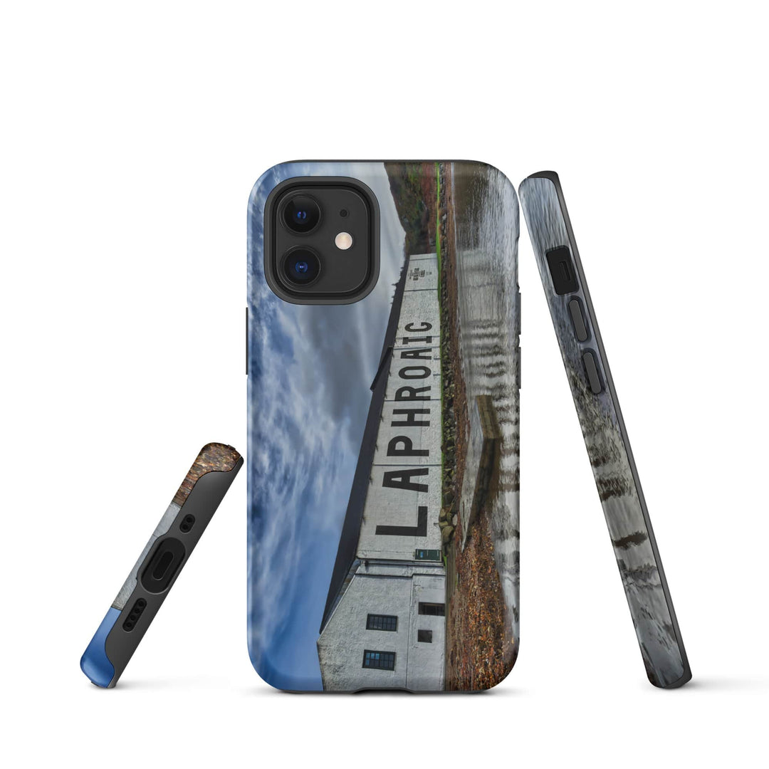 Laphroaig Distillery Warehouse Full Colour Tough iPhone Case by Wandering Spirits Global