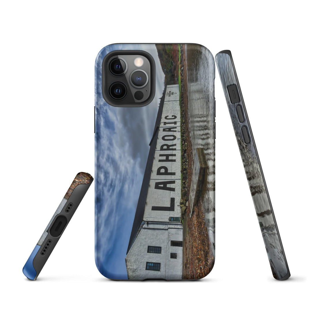 Laphroaig Distillery Warehouse Full Colour Tough iPhone Case by Wandering Spirits Global