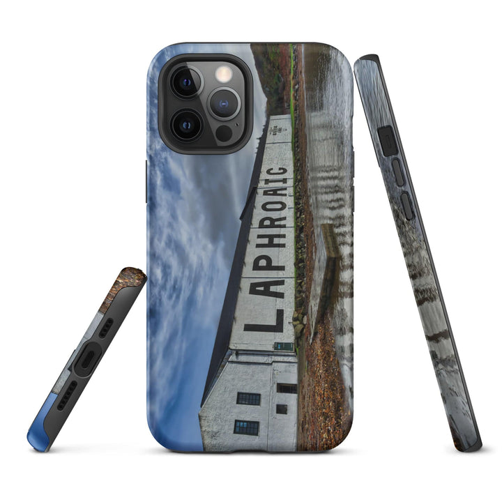 Laphroaig Distillery Warehouse Full Colour Tough iPhone Case by Wandering Spirits Global