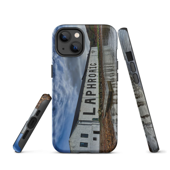 Laphroaig Distillery Warehouse Full Colour Tough iPhone Case by Wandering Spirits Global