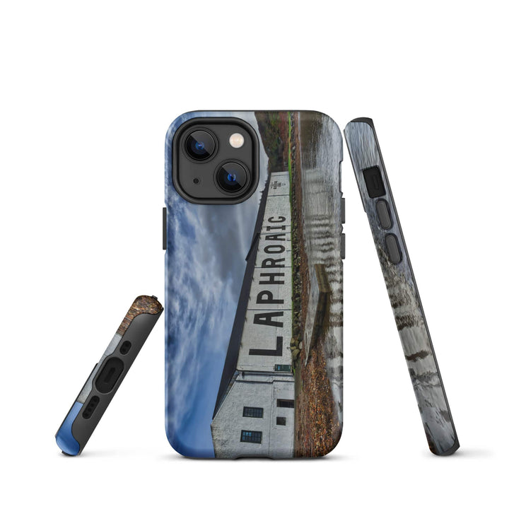 Laphroaig Distillery Warehouse Full Colour Tough iPhone Case by Wandering Spirits Global