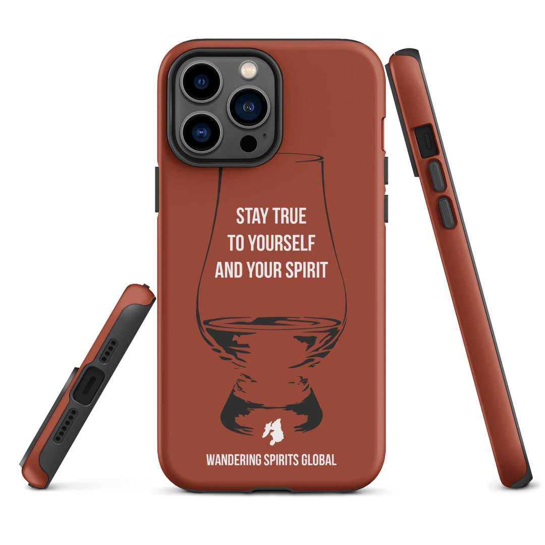 Stay True To Yourself And Your Spirit (Vintage Oak) Tough Case for iPhone Matte / iPhone 13 Pro Max by Wandering Spirits Global