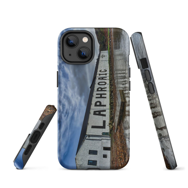 Laphroaig Distillery Warehouse Full Colour Tough iPhone Case by Wandering Spirits Global