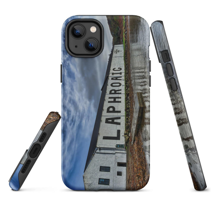 Laphroaig Distillery Warehouse Full Colour Tough iPhone Case by Wandering Spirits Global