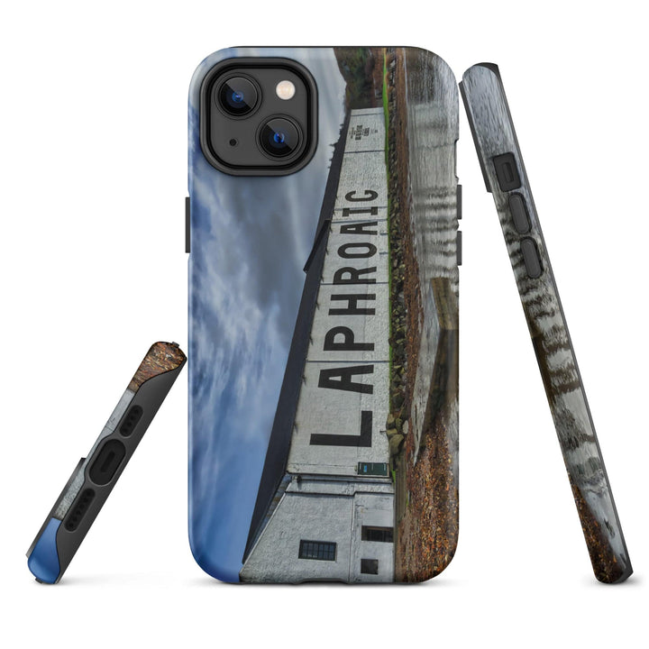 Laphroaig Distillery Warehouse Full Colour Tough iPhone Case Matte / iPhone 14 Plus by Wandering Spirits Global