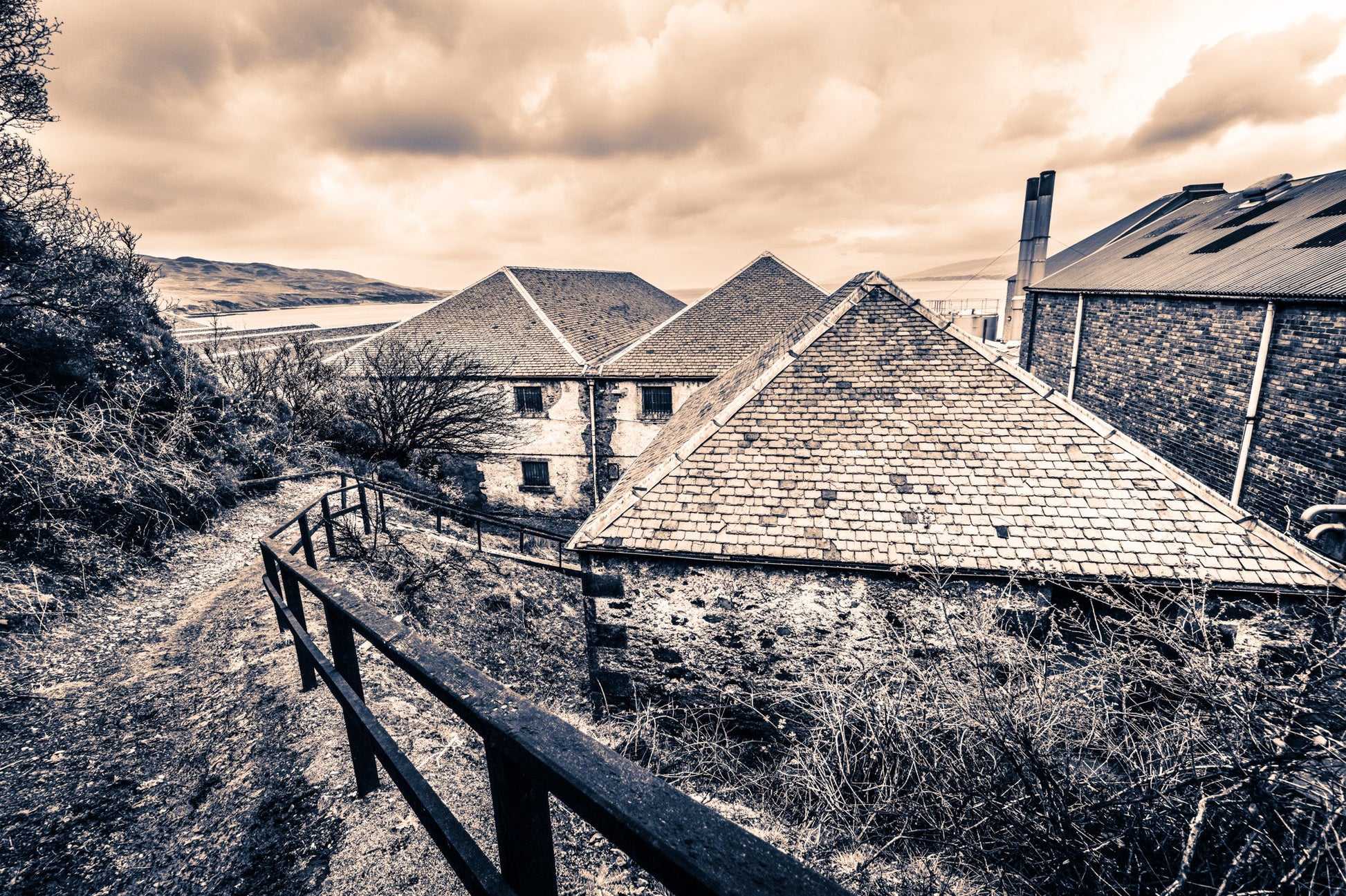 View From Above Bunnahabhain Distillery C-Type Print