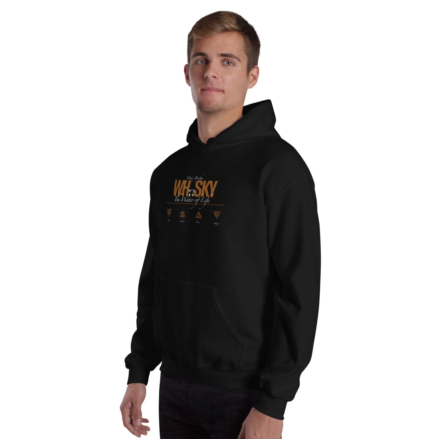 Whisky The Water of Life (AMBER) Unisex Hoodie by Wandering Spirits Global