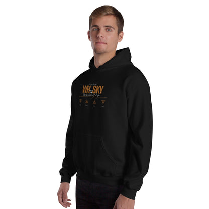 Whisky The Water of Life (AMBER) Unisex Hoodie by Wandering Spirits Global