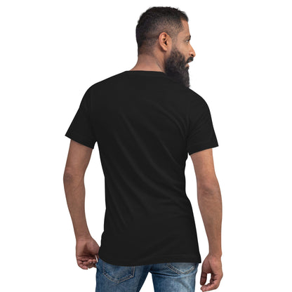 Whisky The Water of Life (AMBER) V-Neck Short Sleeve Unisex T-Shirt by Wandering Spirits Global