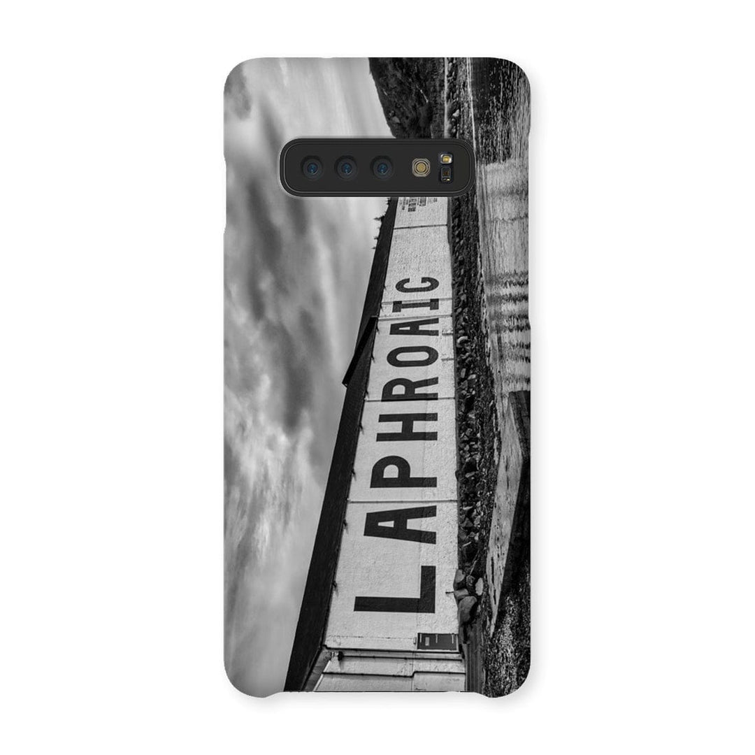 Laphroaig Distillery Islay Black and White Snap Phone Case Samsung Galaxy S10 / Gloss by Wandering Spirits Global