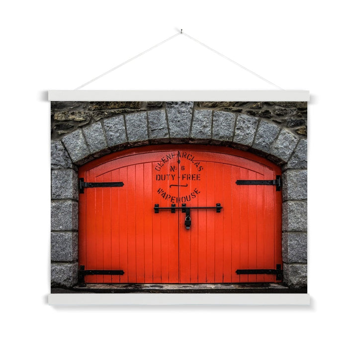 Glenfarclas Distillery Duty Free Warehouse 6 Fine Art Print with Hanger 24"x18" / White Frame by Wandering Spirits Global