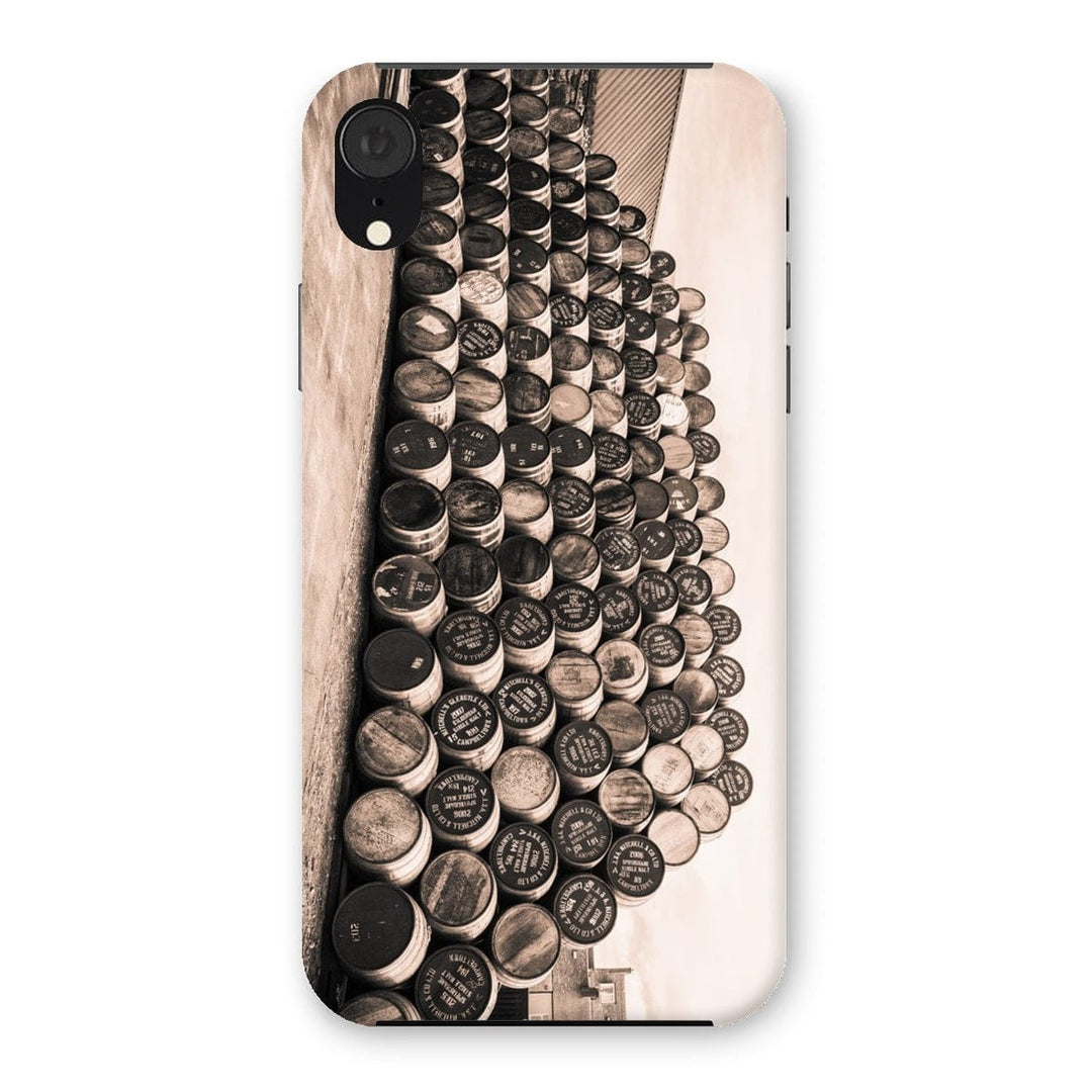Empty Glengyle Casks Sepia Toned Snap Phone Case iPhone XR / Gloss by Wandering Spirits Global